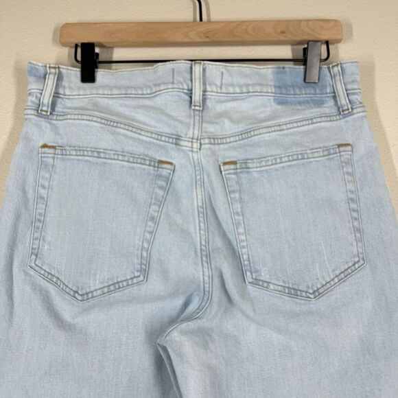 Abercrombie & Fitch Ankle Straight Leg Ultra High Rise Jeans Light Wash 12 31 - Picture 5 of 6